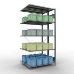 Anbauregal, Doppelregal, Fachbodenregal Stecksystem...