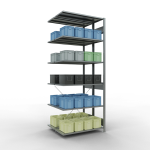 Anbauregal, Doppelregal, Fachbodenregal Stecksystem...