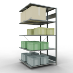 Anbauregal, Doppelregal, Fachbodenregal Stecksystem...