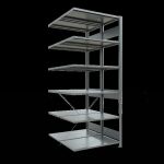 Anbauregal, Doppelregal, Fachbodenregal Stecksystem...