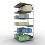 Anbauregal, Doppelregal, Fachbodenregal Stecksystem...