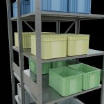 Grundregal, Doppelregal, Fachbodenregal Stecksystem MULTIplus150, 3000 x 1000 x (2x600) mm (HxBxT), 2x7 Fachböden, Kreuzstrebe, verzinkt