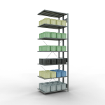 Anbauregal, Doppelregal, Fachbodenregal Stecksystem...