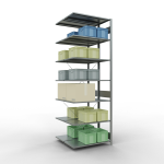 Anbauregal, Doppelregal, Fachbodenregal Stecksystem...