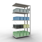 Anbauregal, Doppelregal, Fachbodenregal Stecksystem...