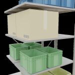 Anbauregal, Doppelregal, Fachbodenregal Stecksystem MULTIplus150, 2000 x 1000 x (2x500) mm (HxBxT), 2x5 Fachböden, Kreuzstrebe, RAL 7035 lichtgrau