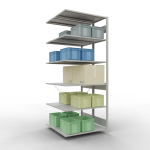 Anbauregal, Doppelregal, Fachbodenregal Stecksystem...