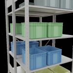 Grundregal, Doppelregal, Fachbodenregal Stecksystem MULTIplus150, 2000 x 1000 x (2x600) mm (HxBxT), 2x5 Fachböden, Kreuzstrebe, RAL 7035 lichtgrau