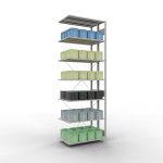 Anbauregal, Doppelregal, Fachbodenregal Stecksystem...