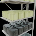 Anbauregal, Doppelregal, Fachbodenregal Stecksystem MULTIplus150, 3000 x 1000 x (2x300) mm (HxBxT), 2x7 Fachböden, Kreuzstrebe, RAL 7035 lichtgrau