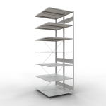 Anbauregal, Doppelregal, Fachbodenregal Stecksystem...