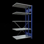 Anbauregal, Doppelregal, Fachbodenregal Stecksystem...