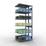 Anbauregal, Doppelregal, Fachbodenregal Stecksystem...