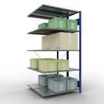 Anbauregal, Doppelregal, Fachbodenregal Stecksystem...