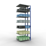 Anbauregal, Doppelregal, Fachbodenregal Stecksystem...