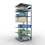 Anbauregal, Doppelregal, Fachbodenregal Stecksystem...