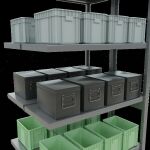 Anbauregal, Doppelregal, Fachbodenregal Stecksystem MULTIplus250, 2500 x 1000 x (2x300) mm (HxBxT), 2x6 Fachböden, Kreuzstrebe, verzinkt