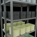 Grundregal, Doppelregal, Fachbodenregal Stecksystem MULTIplus250, 2000 x 1000 x (2x400) mm (HxBxT), 2x5 Fachböden, Kreuzstrebe, verzinkt