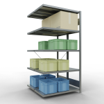 Anbauregal, Doppelregal, Fachbodenregal Stecksystem...