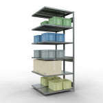 Anbauregal, Doppelregal, Fachbodenregal Stecksystem...