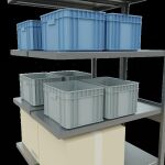 Anbauregal, Doppelregal, Fachbodenregal Stecksystem MULTIplus250, 2500 x 1000 x (2x500) mm (HxBxT), 2x6 Fachböden, Kreuzstrebe, verzinkt