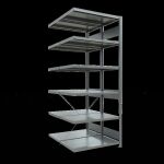 Anbauregal, Doppelregal, Fachbodenregal Stecksystem...