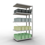 Anbauregal, Doppelregal, Fachbodenregal Stecksystem...