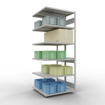 Anbauregal, Doppelregal, Fachbodenregal Stecksystem...