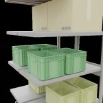 Anbauregal, Doppelregal, Fachbodenregal Stecksystem MULTIplus250, 2500 x 1000 x (2x500) mm (HxBxT), 2x6 Fachböden, Kreuzstrebe, RAL 7035 lichtgrau