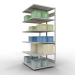 Anbauregal, Doppelregal, Fachbodenregal Stecksystem...