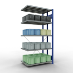 Anbauregal, Doppelregal, Fachbodenregal Stecksystem...