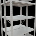 Grundregal, Doppelregal, Fachbodenregal Stecksystem MULTIplus250, 2000 x 1000 x (2x400) mm (HxBxT), 2x5 Fachböden, Kreuzstrebe, RAL 5010 enzianblau/verzinkt