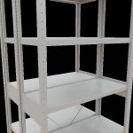 Grundregal, Doppelregal, Fachbodenregal Stecksystem MULTIplus250, 2500 x 1000 x (2x400) mm (HxBxT), 2x6 Fachböden, Kreuzstrebe, RAL 5010 enzianblau/verzinkt