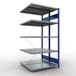 Anbauregal, Doppelregal, Fachbodenregal Stecksystem...