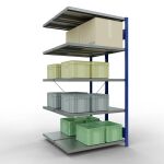 Anbauregal, Doppelregal, Fachbodenregal Stecksystem...