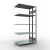 Anbauregal, Doppelregal, Fachbodenregal Stecksystem MULTIplus150, 2000 x 1000 x (2x300) mm (HxBxT), 2x5 Fachböden, Längenriegel, verzinkt