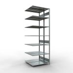 Anbauregal, Doppelregal, Fachbodenregal Stecksystem...