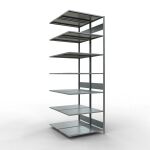 Anbauregal, Doppelregal, Fachbodenregal Stecksystem...