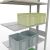 Anbauregal, Doppelregal, Fachbodenregal Stecksystem MULTIplus150, 3000 x 1000 x (2x300) mm (HxBxT), 2x7 Fachböden, Längenriegel, RAL 7035 lichtgrau