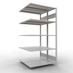 Anbauregal, Doppelregal, Fachbodenregal Stecksystem...