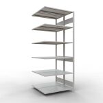 Anbauregal, Doppelregal, Fachbodenregal Stecksystem...