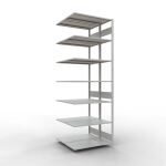 Anbauregal, Doppelregal, Fachbodenregal Stecksystem...