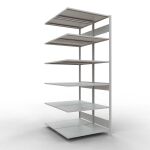 Anbauregal, Doppelregal, Fachbodenregal Stecksystem...