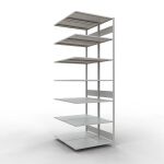 Anbauregal, Doppelregal, Fachbodenregal Stecksystem...