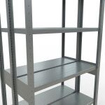 Grundregal, Doppelregal, Fachbodenregal Stecksystem MULTIplus250, 2500 x 1000 x (2x300) mm (HxBxT), 2x6 Fachböden, Längenriegel, verzinkt