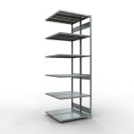 Anbauregal, Doppelregal, Fachbodenregal Stecksystem...