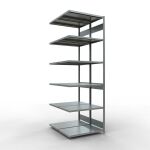 Anbauregal, Doppelregal, Fachbodenregal Stecksystem...