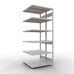 Anbauregal, Doppelregal, Fachbodenregal Stecksystem...