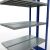 Anbauregal, Doppelregal, Fachbodenregal Stecksystem MULTIplus250, 2000 x 1000 x (2x300) mm (HxBxT), 2x5 Fachböden, Längenriegel, RAL 5010 enzianblau/verzinkt