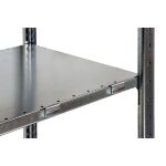 Eckregal (Felder A + B) 2000 x 1000 x 400, 2x5 Fachböden, Längenriegel, verzinkt